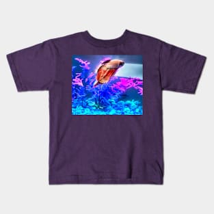 Beautiful Beta Fish Kids T-Shirt